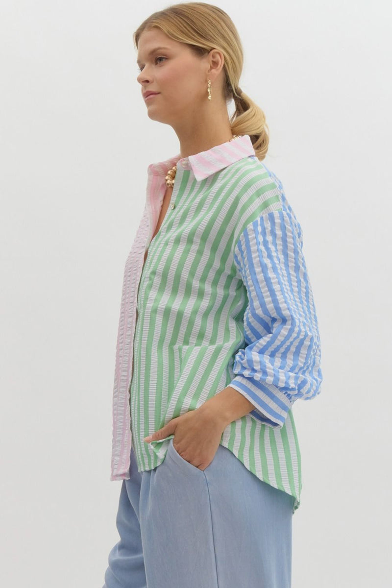 Bright Future Striped Top