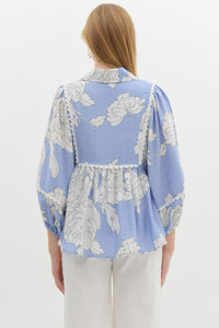 Le Bleu Floral Top