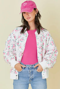 Pink Meadows Floral Jacket