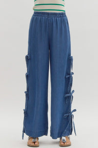 Bow Down Chambray Pants