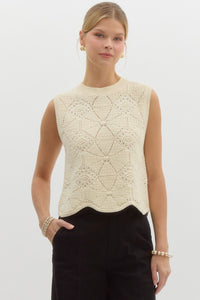 Vada Crochet Sweater Top