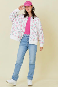 Pink Meadows Floral Jacket