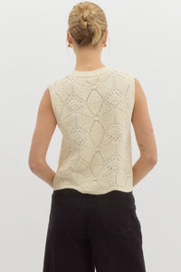 Vada Crochet Sweater Top