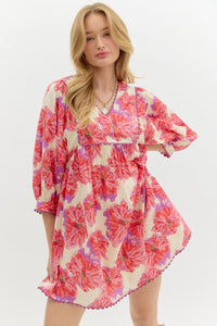 Orchid Obsession Floral Dress