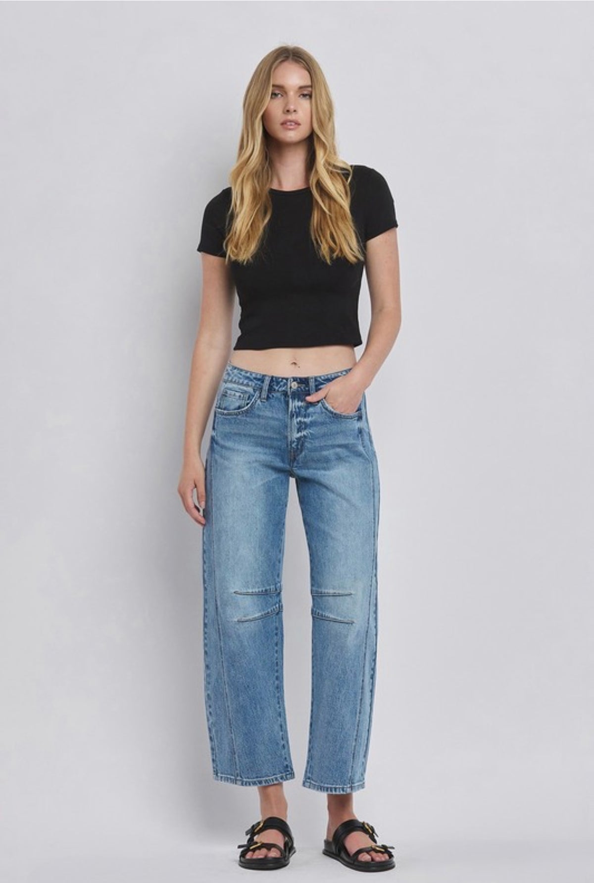 *Preorder* Vervet High Rise Barrel Leg Jeans